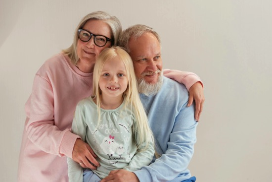 Grandparents with a child